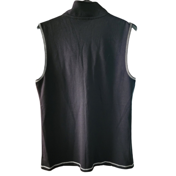 Quaker Factory NWT Women's Small Black and White Vest with a Rhinestones Zipper - Picture 2 of 7